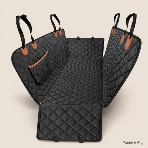 Wattle & Wag- Back Seat Dog Cover