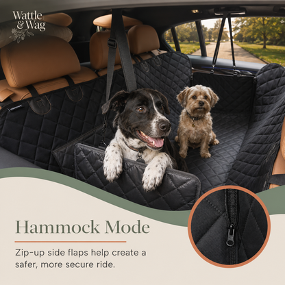 Wattle & Wag- Back Seat Dog Cover